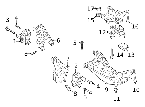 Engine & Trans Mounting for 2021 Audi Q7 #0