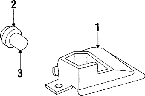 High Mounted Stop Lamp for 1993 Buick Park Avenue #0