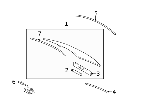 Glass & Hardware - Back for 2011 Lexus GS350 #0