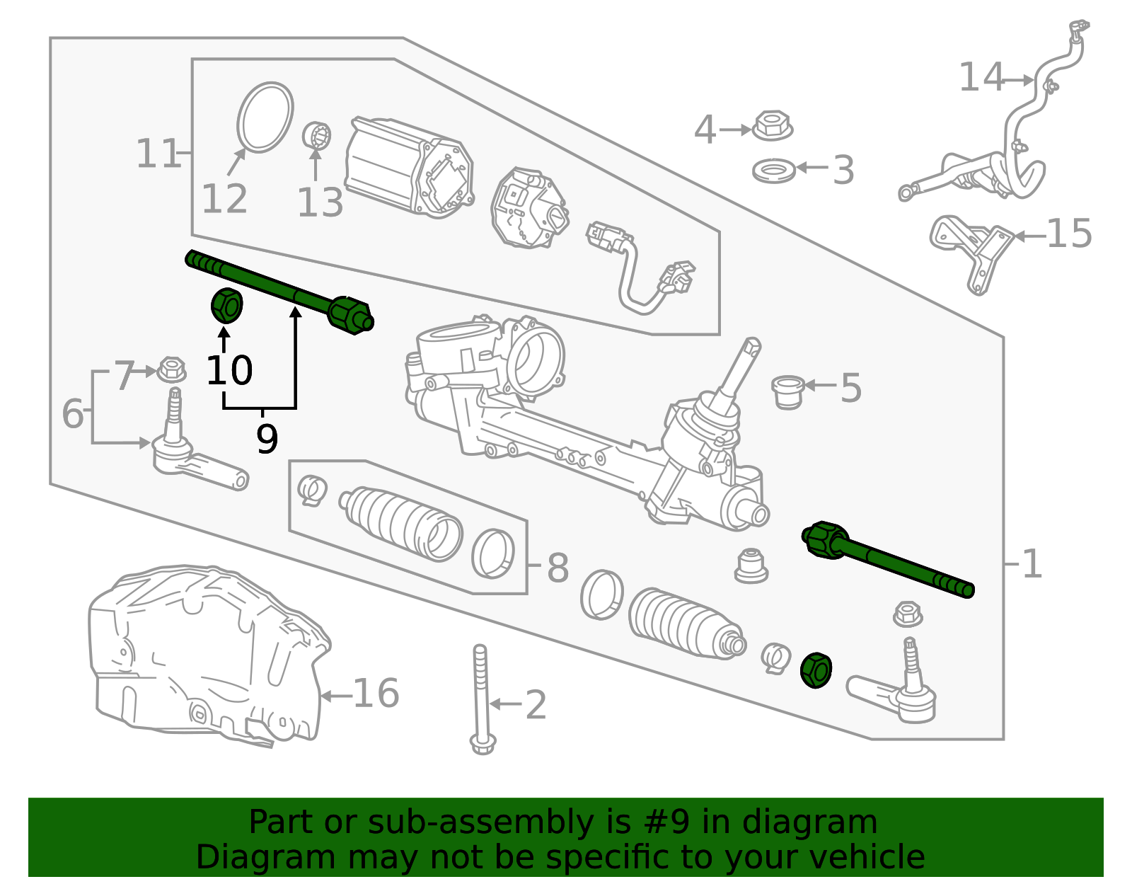 2011-2019 GM Steering Linkage Inner Tie Rod Kit 13332653 GM ...