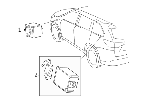 Keyless Entry Components for 2019 Toyota Highlander #1