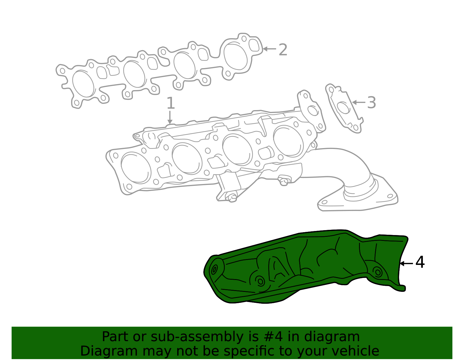 2010-2019 Toyota Exhaust Manifold Heat Shield 17167-38140 | OEM Parts ...
