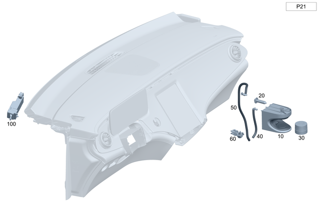 2948990000 - Heating and Ventilation: Flacon for Mercedes-Benz Image