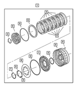 5013027AB - Automatic Transmission Multi-Speed: L/r Clutch Clutch for Mopar Image