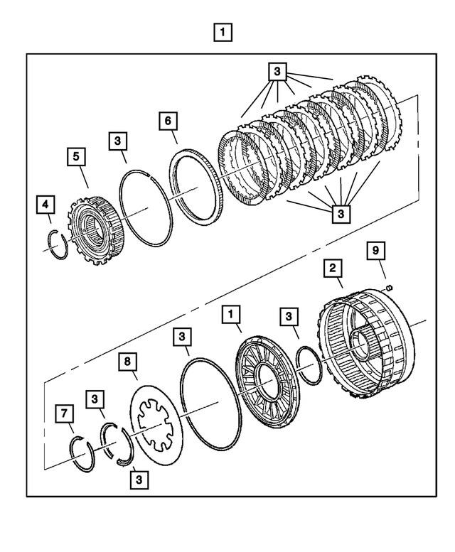 5073003AC - Automatic Transmission Multi-Speed: L/r Clutch Clutch for Mopar Image
