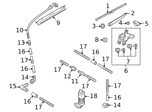 Wiper & Washer Components for 2025 Volkswagen Taos #1
