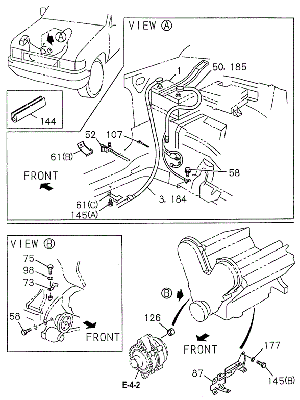 Battery - Battery Cable for 1997 Honda Passport #0