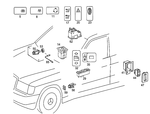 1268209410 - Electrical System: Switch for Mercedes-Benz: 300SE, 300SEL, 560SEC, 560SEL Image