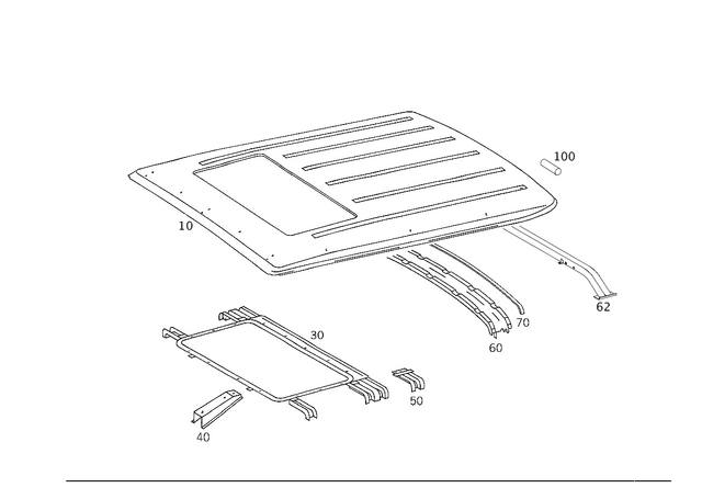 39895885 - Roof: Sealing Cord for Mercedes-Benz Image image