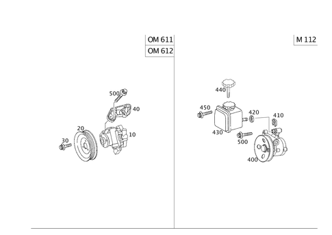 Power Steering Pump for 2002 Mercedes-Benz C240 #0