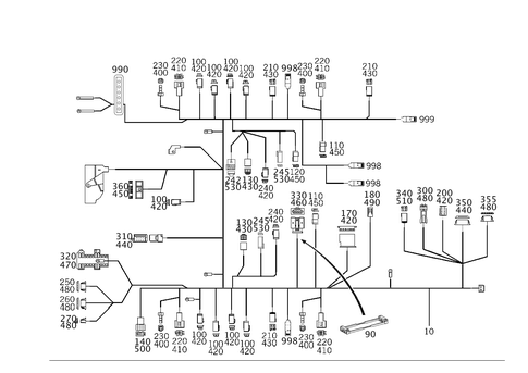 Frame Floor Unit Main Cable Harness for 2001 Mercedes-Benz C240 #0