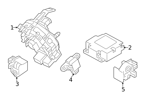 Air Bag Components for 2019 Hyundai Ioniq #1