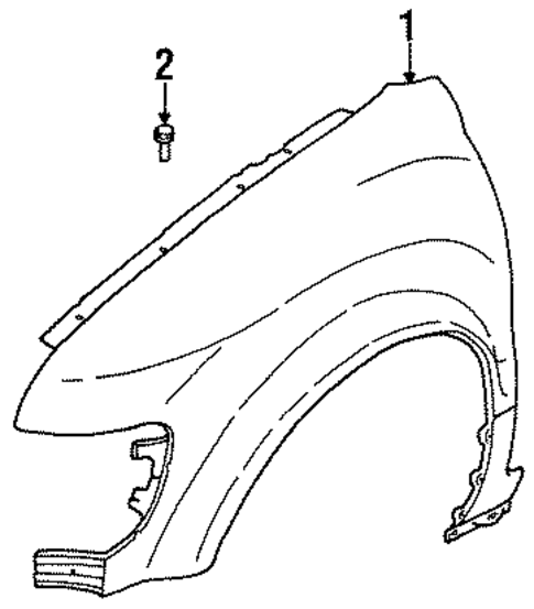 Fender & Components for 1995 Kia Sportage #0