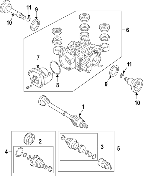 Drive Axles for 2008 Volkswagen R32 #0