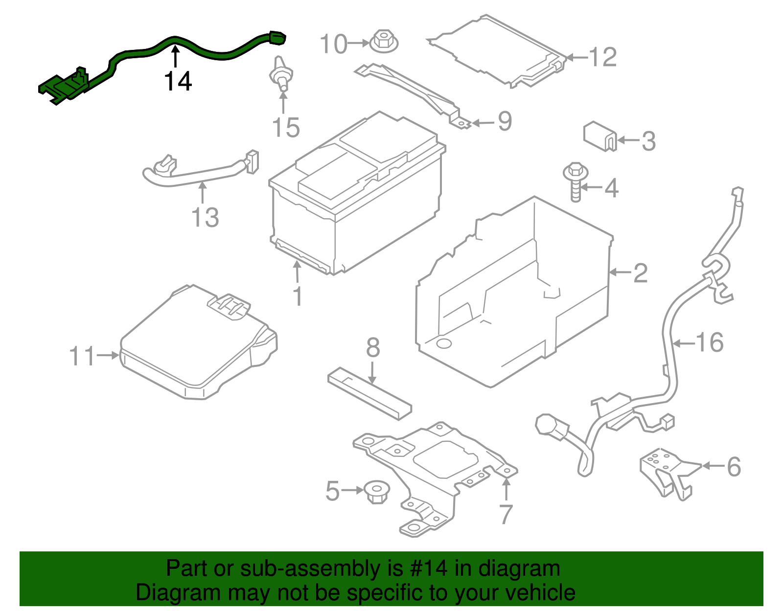 2012-2019 Ford Motorcraft™ Battery Current Sensor BAS-1 | QuirkParts