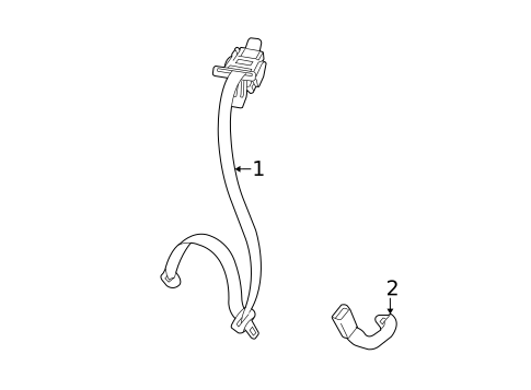 Seat Belt for 2010 Mitsubishi Eclipse #1