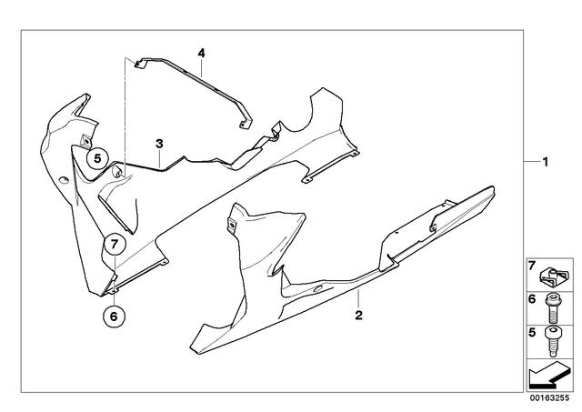 71607698741 - : Hp Carbon Engine Spoiler, Left for BMW-Motorrad Image