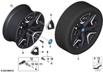 36115A3DE19 - : Light Alloy Rim Schwarz II for BMW Image
