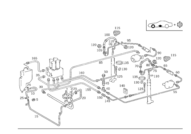 1299977982 - : Hose for Mercedes-Benz Image