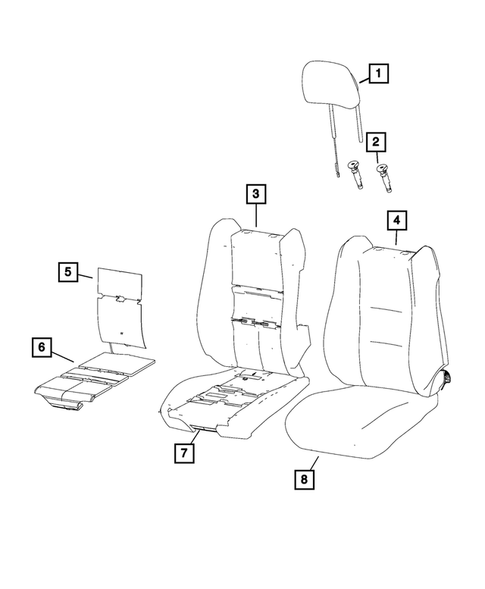 Front Seats - First Row for 2018 Dodge Durango #2
