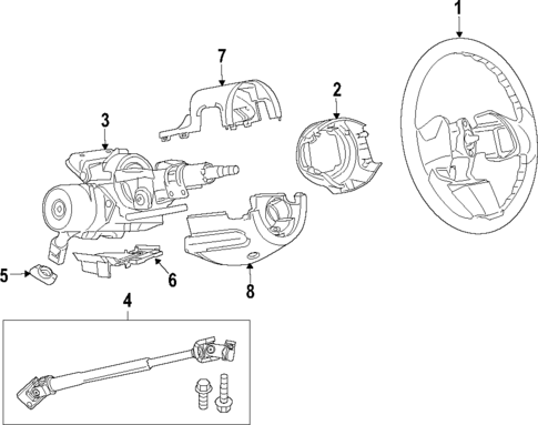 Steering Wheel for 2019 Fiat 500 #0