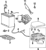 3715029110 - : 1996-2001 Hyundai - Tray for Hyundai: Elantra, Tiburon Image