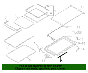31402363 - High-Quality Sunroof Cover for 2016-2025 Volvo | AutoNation ...