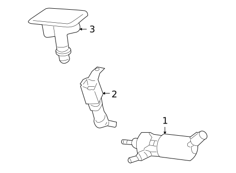 Washer Components for 2004 Lexus LS430 #0
