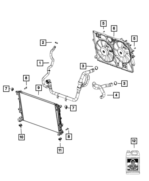 Radiator and Related Parts; Charge Air Cooler for 2018 Jeep Cherokee #4
