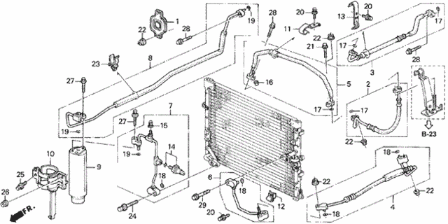 A/C Hoses - Pipes ('93-'95) for 1995 Acura Legend #0