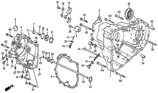 AT Transmission Housing (DX) for 1984 Honda Prelude #0
