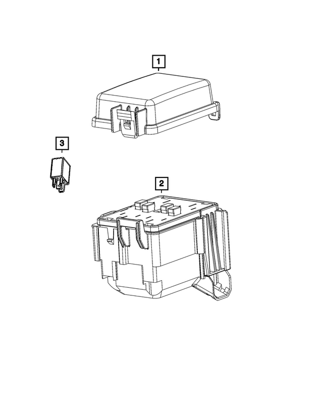 68564607AA - Electrical: Auxiliary Pdc Cover for Mopar Image