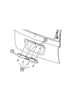 55364547AG - Body Sheet Metal Except Doors: Liftgate Handle for Mopar Image