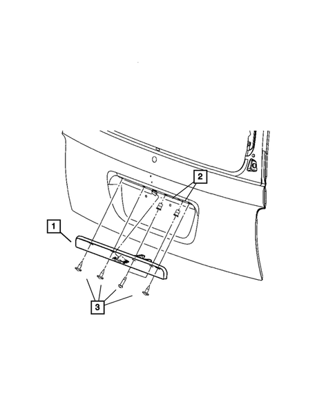 Liftgate for 2007 Chrysler Aspen #1