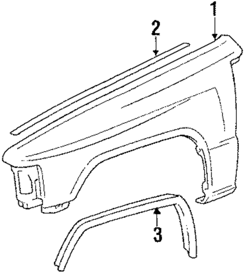 Fender & Components for 1986 Toyota 4Runner #0