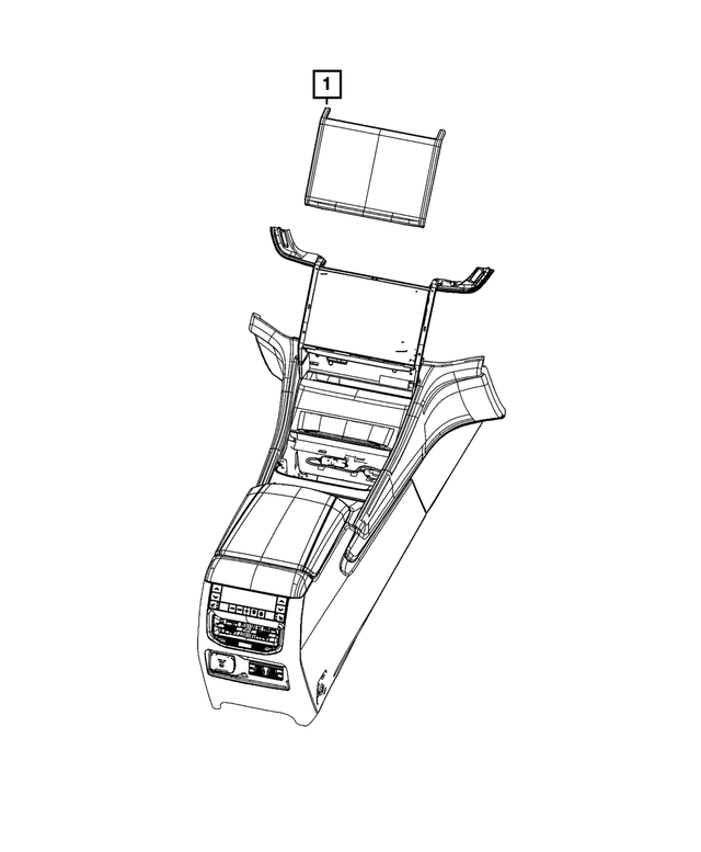 68474166AL - Electrical: Display Center Stack for Jeep: Grand Cherokee, Grand Cherokee L Image
