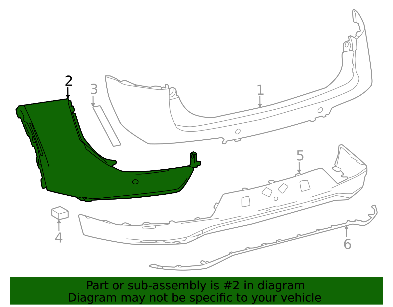 2023-2026 Toyota Crown Bumper Cover 52165-30900 | Toyota Parts Center