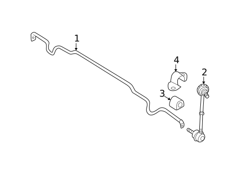 Stabilizer Bar & Components for 2003 Nissan Murano #0