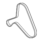 9A790313710 - Cooling System: Serpentine Belt for Porsche Image
