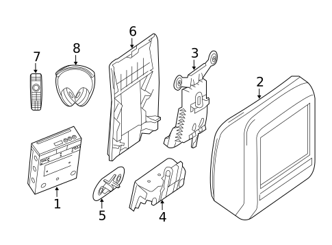 Entertainment System Components for 2017 Mercedes-Benz GLS 350d #0