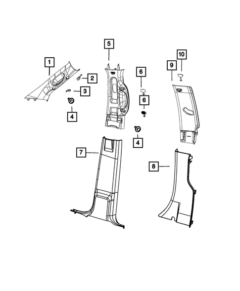 Panels - Moldings - Scuff Plates, Pillar, Cowl, 1/4 Panel Trim and Cargo Covers for 2022 Ram 3500 #1