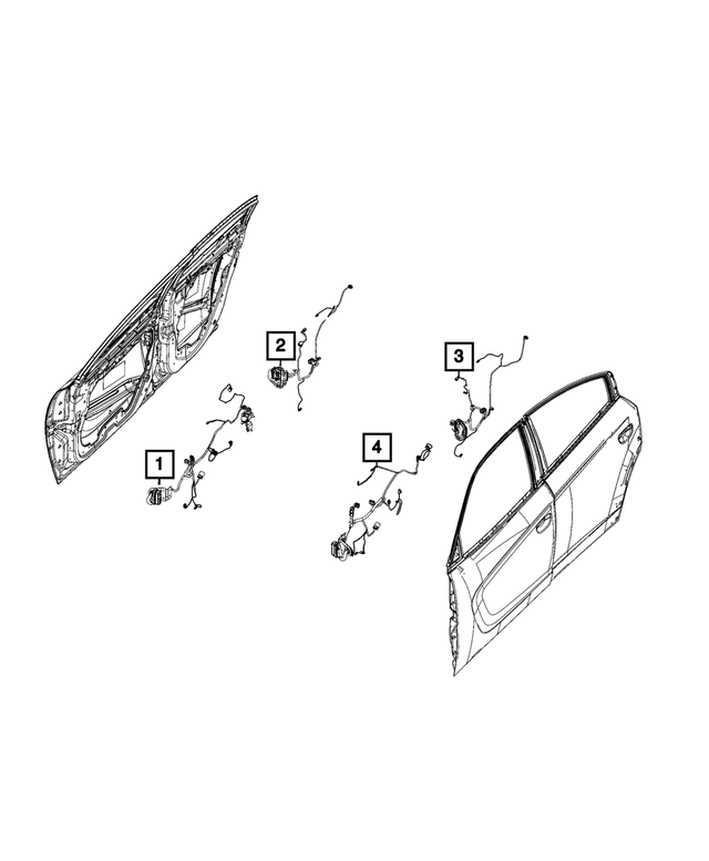 68427950AD - Electrical: Front Door Wiring for Dodge: Charger Image