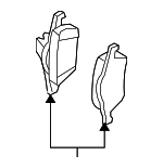 32373151 - Brakes: Brake Pads for Volvo: C30, C70, S40, V50 Image