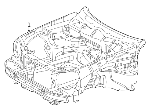 Inner Structure for 2001 Mercedes-Benz E55 AMG #1