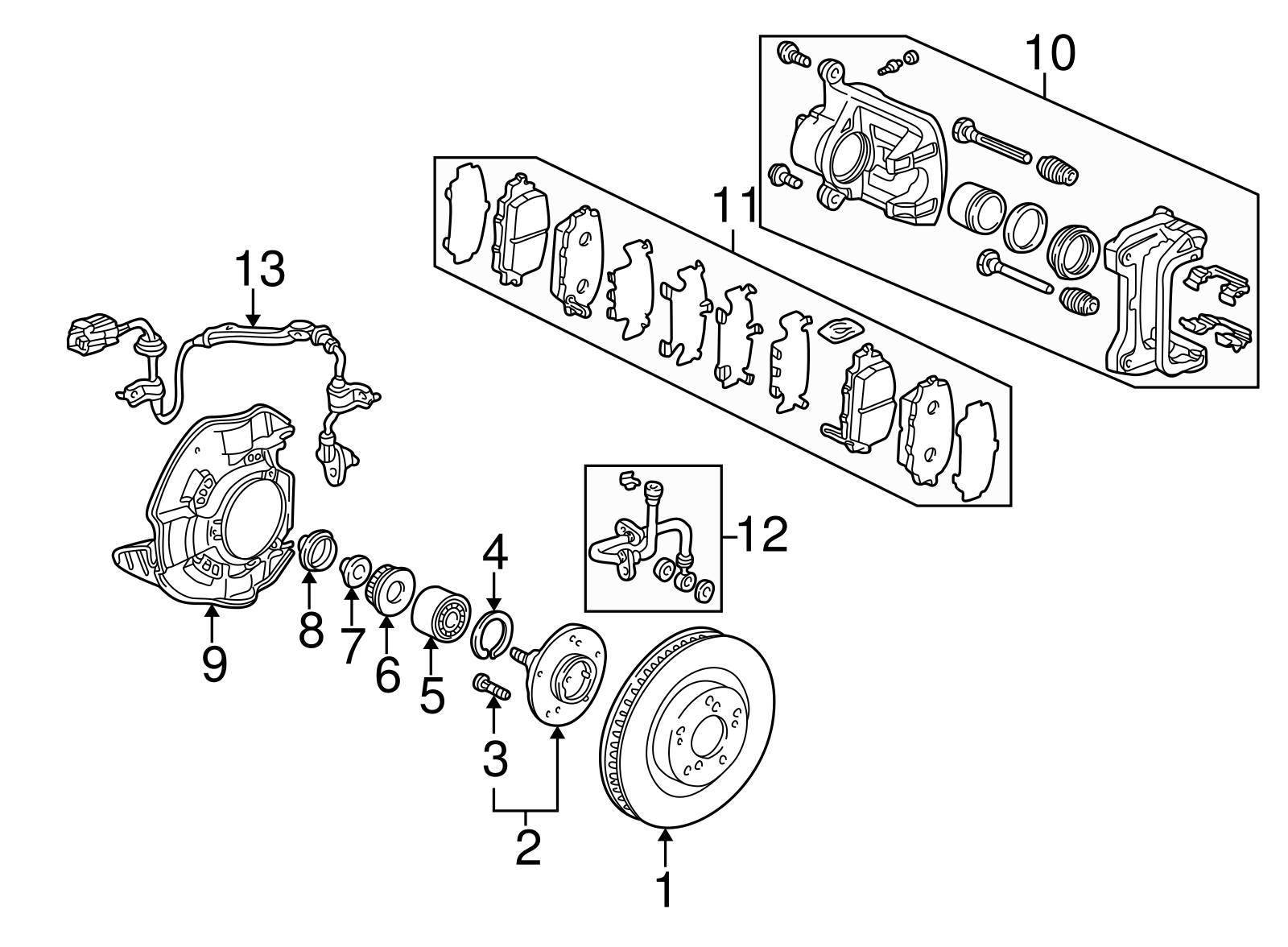 44300-S84-A02 - Bearing Assembly, Front Hub (Nsk) 1997-2009