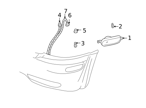 Lighting - Exterior for 2003 Oldsmobile Bravada #2