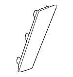 20801186 - : Dark Titanium Rear Seat Entertainment System Video Display Pivot Cover for GM Image