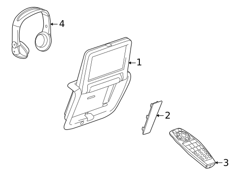 Entertainment System Components for 2012 Cadillac SRX #0