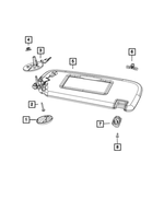 1LS28HL1AC - Interior Trim: Visor Support for Mopar Image