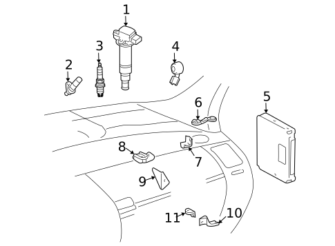 Ignition Coil for 2005 Toyota Prius #0